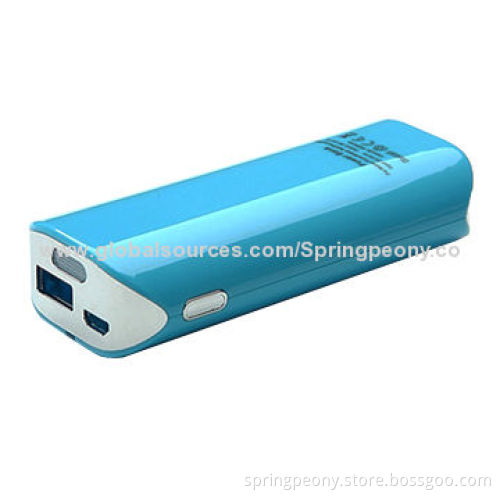 2014 Portable External 5,200/6,000mAh Mobile Power Bank with 5V/1,000mA Output